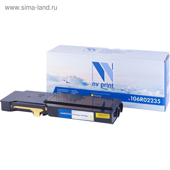 

Картридж NV PRINT NV-106R02235 для Xerox Phaser 6600/Work Centre 6605 (6000k), желтый