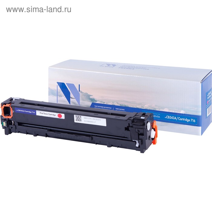 

Картридж NV PRINT NV-CB543A/NV-716 Magenta для HP CP1215 и Canon LBP5050 (1400k), пурпурный