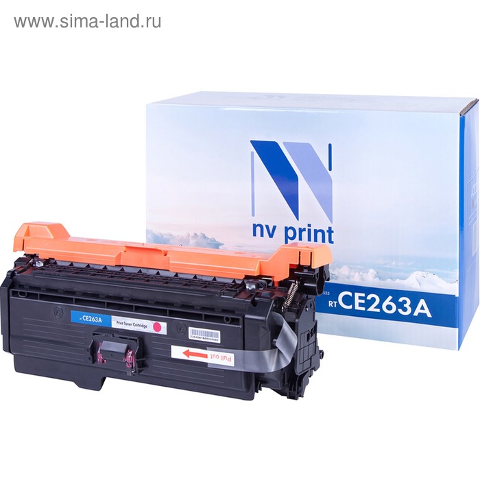 Картридж NVP NV-CE263A, для HP LaserJet Color, 11000k, совместимый, пурпурный картридж hp ce263a 648a пурпурный