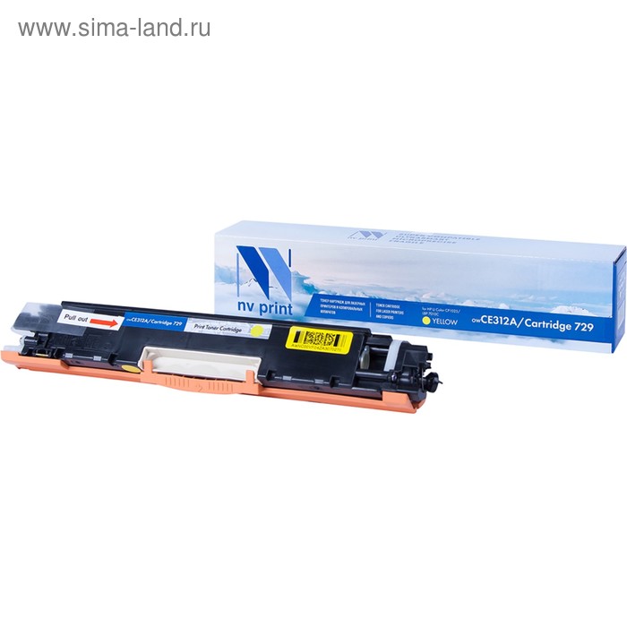 

Картридж NV PRINT NV-CE312A/NV-729 Yellow для HP M175a и Canon LBP7010C (1000k), желтый