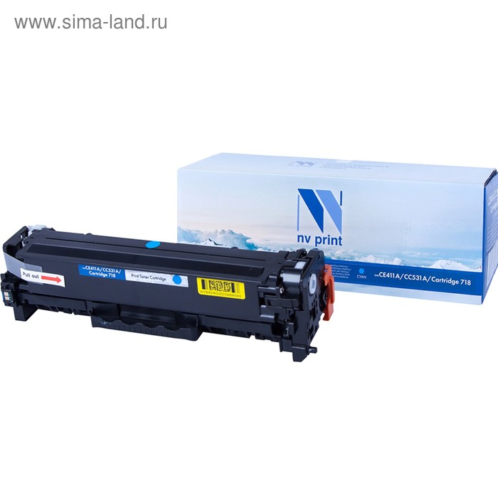 

Картридж NV PRINT NV-CE411A/CC531A/NV-718 Cyan для HP M351a и Canon 7200Cdn (2800k), голубой