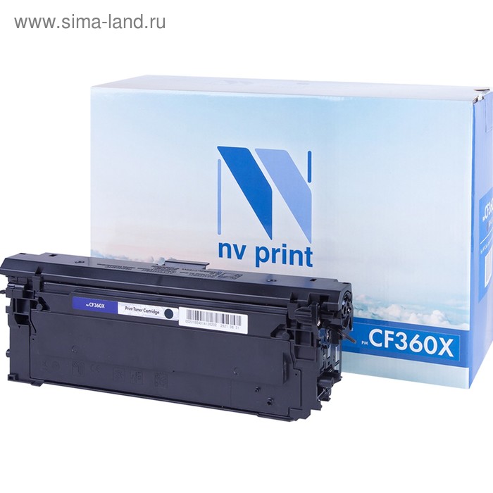 Картридж NVP NV-CF360X, для HP LaserJet Color/Flow, 12500k, совместимый, черный картридж hp 508x cf360x для clj m552 m553 12500k черный