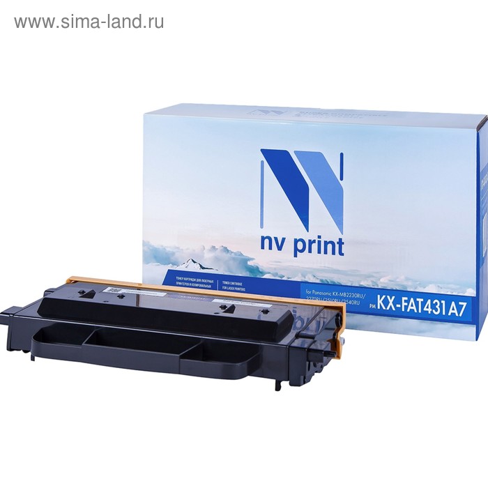 Картридж NVP NV-KX-FAT431A7, для Panasonic, 6000k, совместимый картридж nv print kx fat431a7 для panasonic kx mb2230ru 2270ru 2510ru 2540ru черный 6000стр
