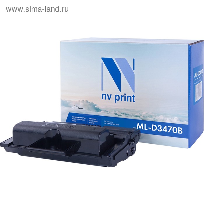 Картридж NVP NV-ML-3470B, для Samsung, 10000k, совместимый картридж nvp nv 50f2x00 для lexmark ms410d ms410dn ms415dn ms510dn ms610dn ms610de mx310de mx410de mx510de mx511de mx611de 10000k