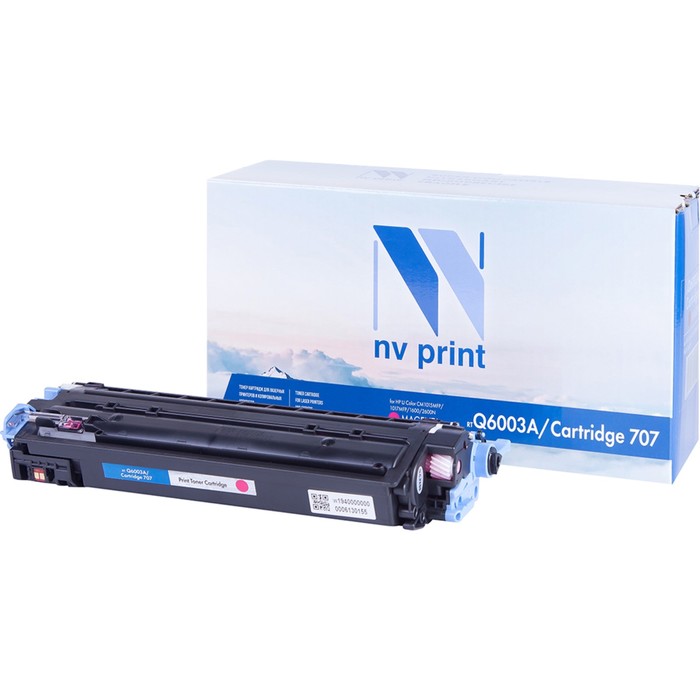 Картридж NV PRINT NV-Q6003A/NV-707 для HP LaserJet Color/Canon i-SENSYS (2000k), пурпурный 40622