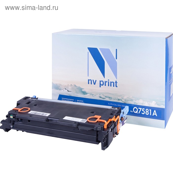 

Картридж NVP NV-Q7581A, для HP LaserJet Color, 6000k, совместимый, голубой