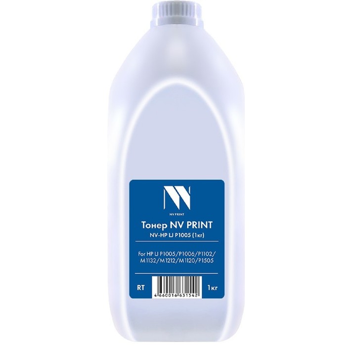 

Тонер NV PRINT HP LJ P1005 (1кг) для LJ P1005/P1006/P1102/M1132/M1212/M1214/M1217, чёрный
