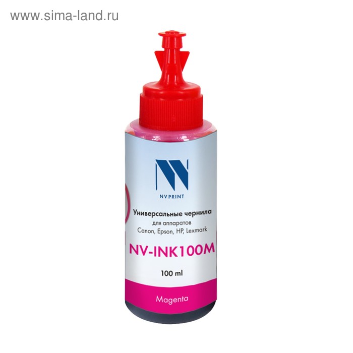 

Чернила NV-INK100, универсальн.,на водной основе, для Сanon/Epson/НР/Lexmark, 100ml, Magenta 40624