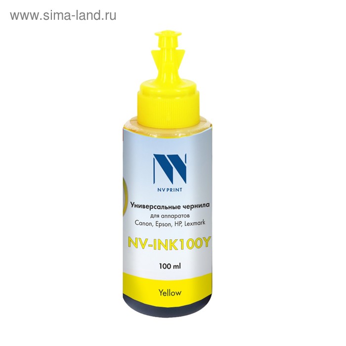 

Чернила NV-INK100, универсальн., на водной основе, для Сanon/Epson/НР/Lexmark, 100ml, Yellow 40624