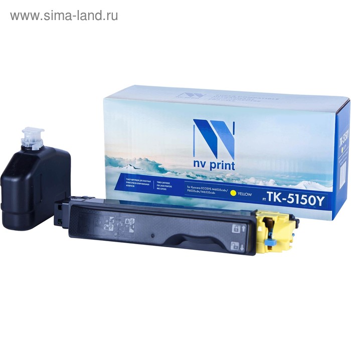 Картридж NVP NV-TK-5150, для Kyocera ECOSYS, 10000k, совместимый, жёлтый inktec картридж совместимый inktec epi 10129y t1294 жёлтый