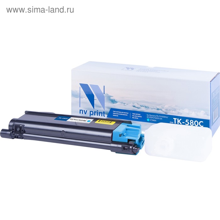 

Картридж NVP NV-TK-580, для Kyocera, 2800k, совместимый, голубой