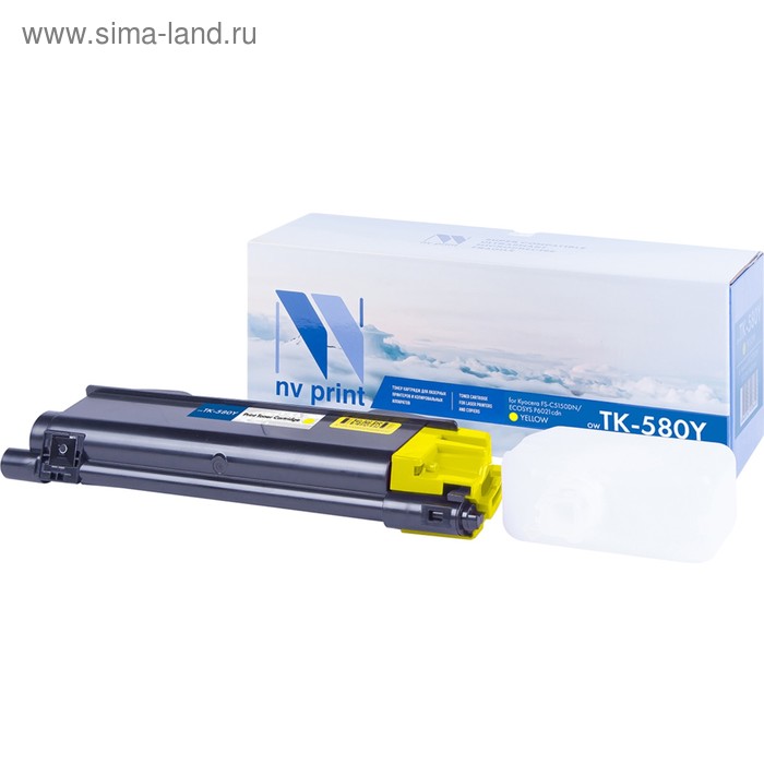 

Картридж NVP NV-TK-580, для Kyocera, 2800k, совместимый, желтый