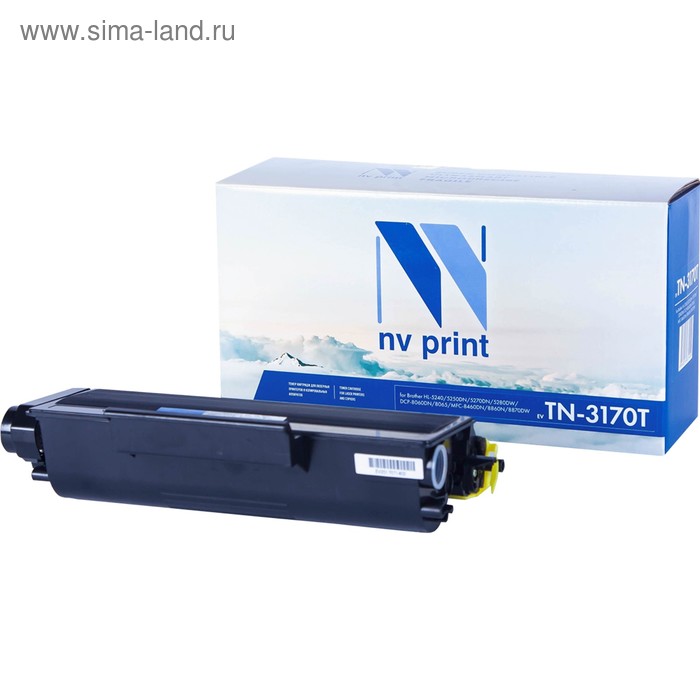 Картридж NV PRINT TN-3170T для Brother HL-5240/5250/5270/5280/DCP-8060/MFC-8460/8860 (7000k) 1set lu7338001 pickup feed roller separation pad for brother dcp 8060 8065 8080 8085 hl 5240 5250 5280 5340 5350 5370 mfc 8640