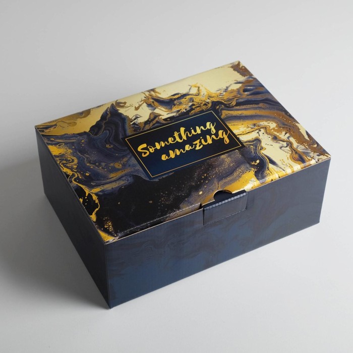Коробка‒пенал, упаковка подарочная, «Something amazing», 26 х 19 х 10 см