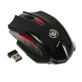 Мышь Dialog MRGK-10U Gan-Kata, игровая, беспроводная, 1600 dpi, 1xAA, USB, чёрная Ош