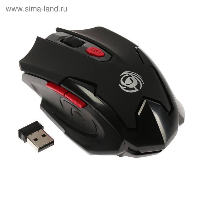 Мышь Dialog MRGK-10U Gan-Kata, игровая, беспроводная, 1600 dpi, 1xAA, USB, чёрная фотографии