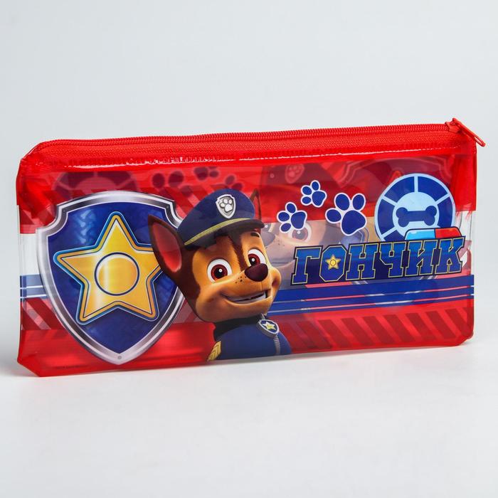 фото Пенал мягкий, 1 отделение, 95х205 мм, пвх, щенячий патруль paw patrol