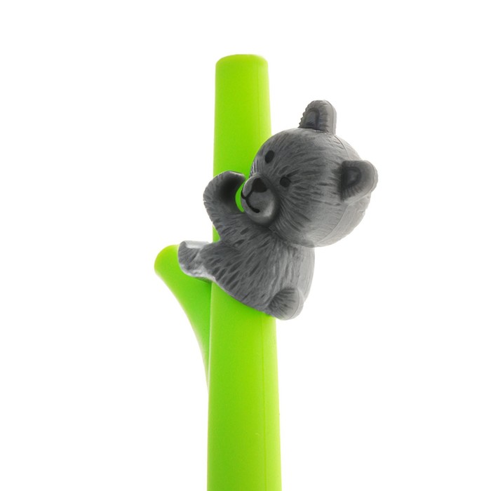 Ручка шариковая-прикол, «Мишка на бамбуке», МИКС
