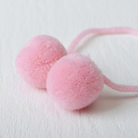 

Декоративный элемент на верёвочке 2 шарика, d= 3 см, набор 4 шт., цвет нежно-розовый