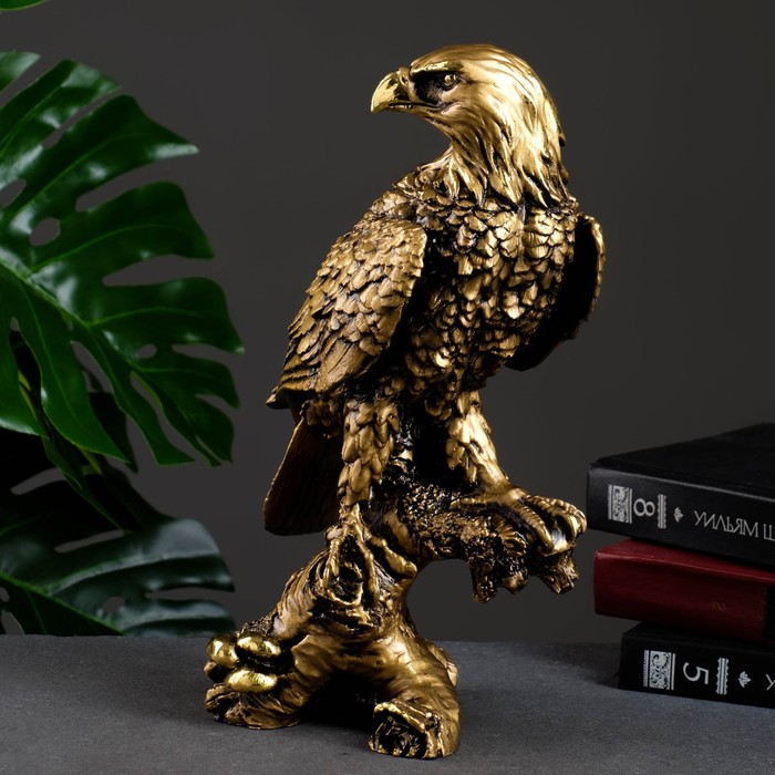 Фигура Орел на коряге золото, 32см