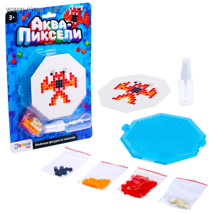 

Аквапиксели «Монстрик», 100 деталей