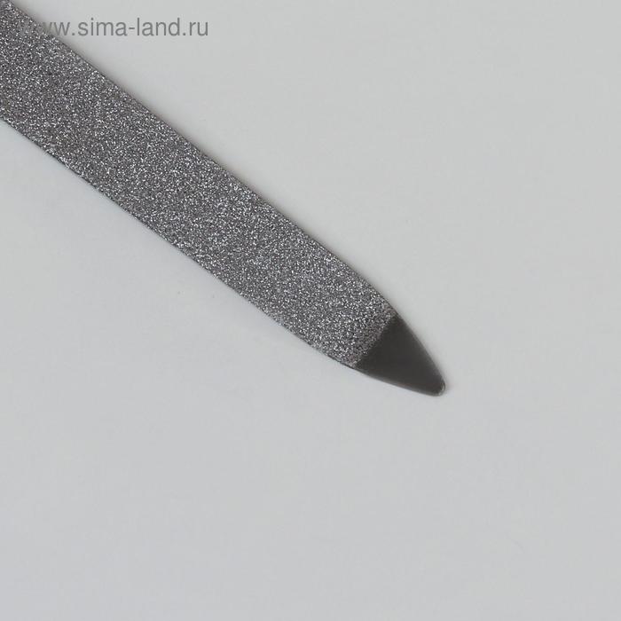 Пилка металлическая для ногтей, 17 см, на блистере, цвет МИКС