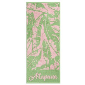 

Полотенце именное махровое "Марина" 30х70 см 100% хлопок, 420гр/м2
