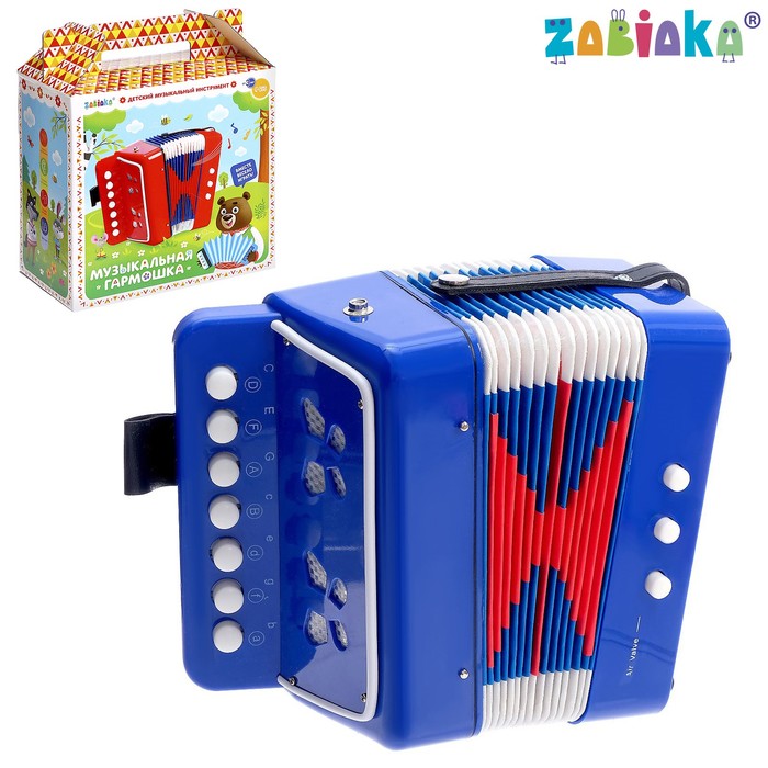 

Музыкальная игрушка «Гармонь», цвет синий