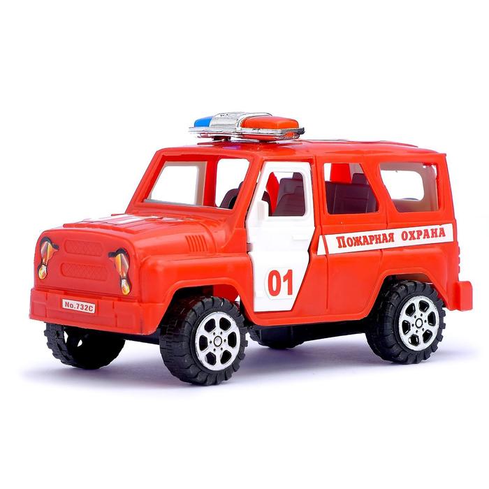 Машина инерционная «Пожарная охрана», с открывающимися дверьми цена и фото