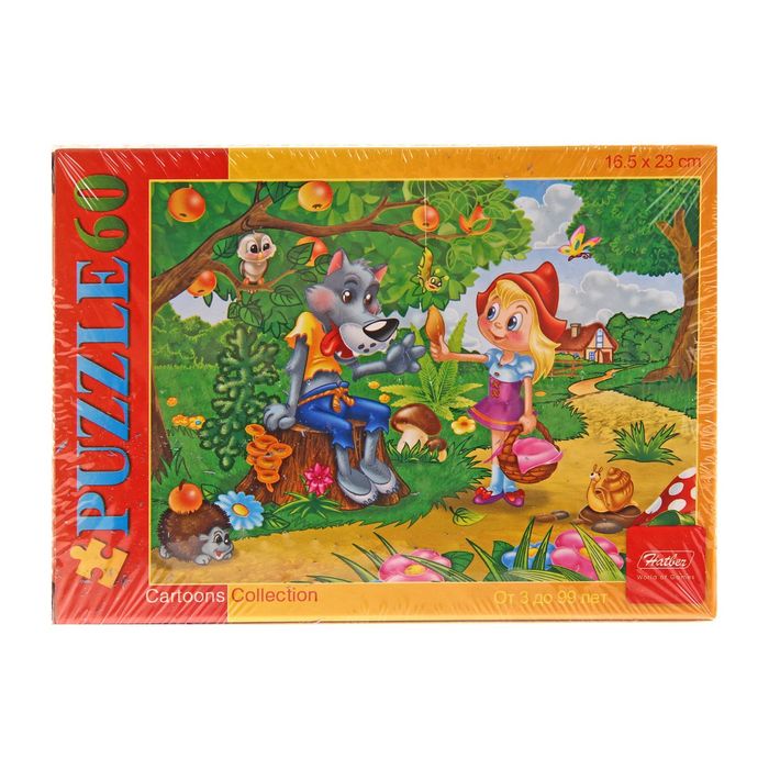 Пазлы "Красная шапочка", 60 элементов