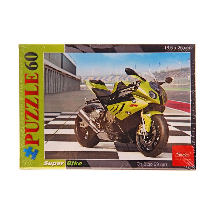 Пазлы "Мотоцикл", 60 элементов