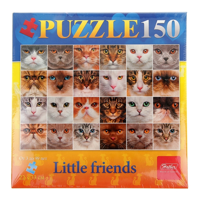 Пазлы "Кошачьи мордочки", 150 элементов