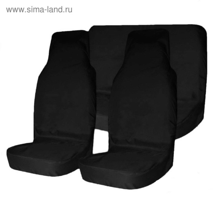 Комплект грязезащитных чехлов на пер. и зад. сиденья Tplus для УАЗ ПАТРИОТ, 3шт., черный (T014065)