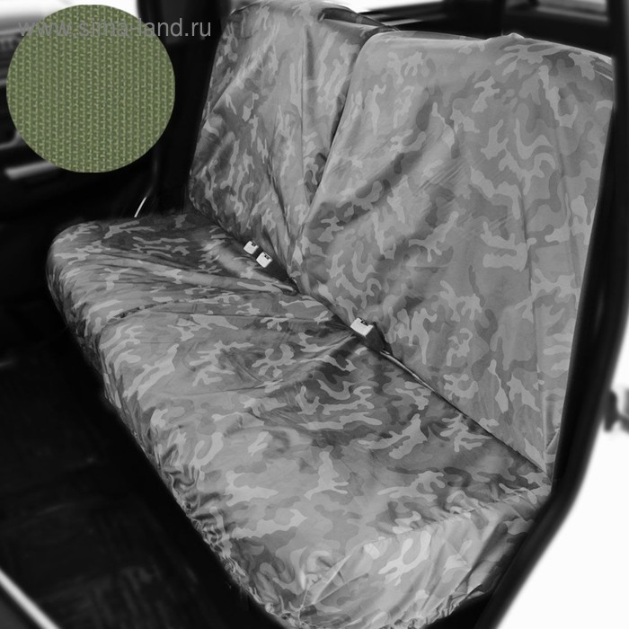 фото Раздельный чехол на заднее сиденье tplus для уаз патриот, 4шт., олива (t014368)