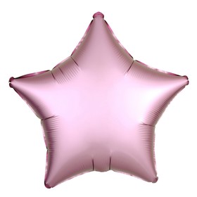 Шар фольгированный 10' «Звезда», с клапаном, матовый, цвет розовый Ош