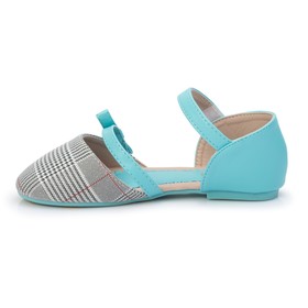 

Туфли детские MINAKU, MINAKU цвет бирюза/клетка, размер 31