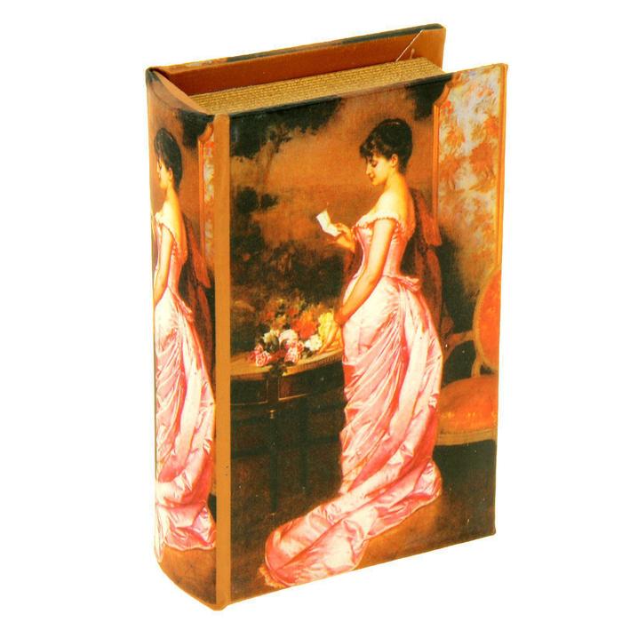 Шкатулка шёлк "Леди в розовом"