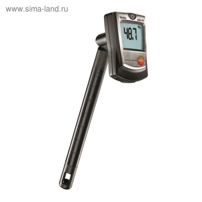Термогигрометр стик-класса Testo 605-Н1, от 0 до +50 °С, ±0.5 °C, 5-95% ОВ, ±3% ОВ, 3хААА