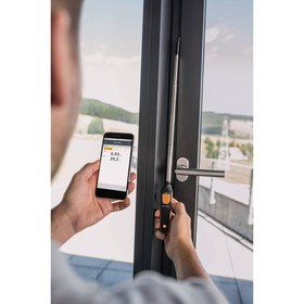 Термоанемометр смарт-зонд Testo 405 i, с Bluetooth, от -20 до +60 °С, 0-30 м/с, max 400 мм от Сима-ленд