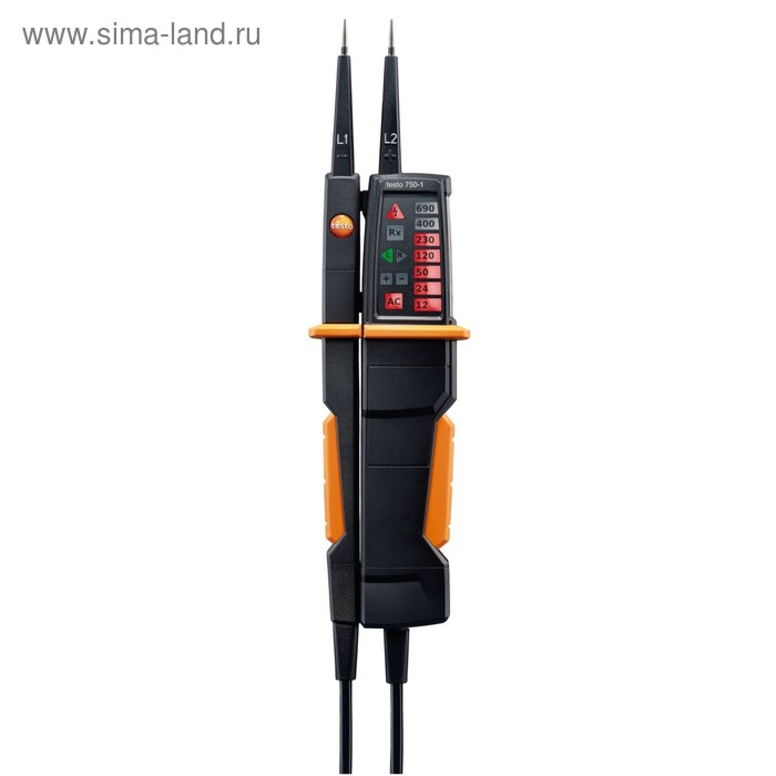 Тестер напряжения Testo 750-1, 12-690 В, IP64, 3хААА, CAT III, светодиодный дисплей