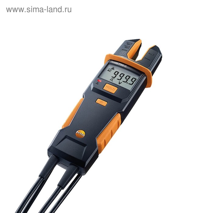 фото Тестер тока/напряжения testo 755-1, 6-600 в, 0.1-200 а, 30 ом-100 ком, сменные щупы