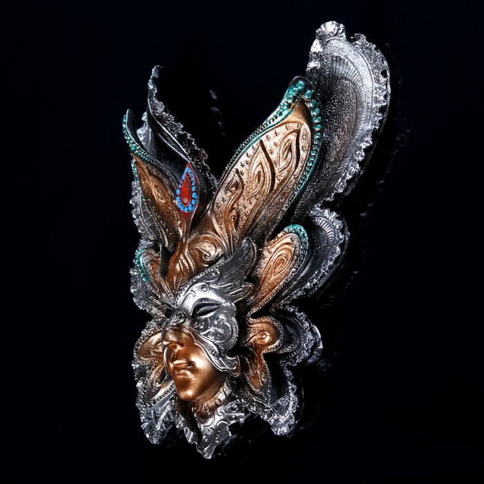 Венецианская маска "Бабочка" 25см МИКС