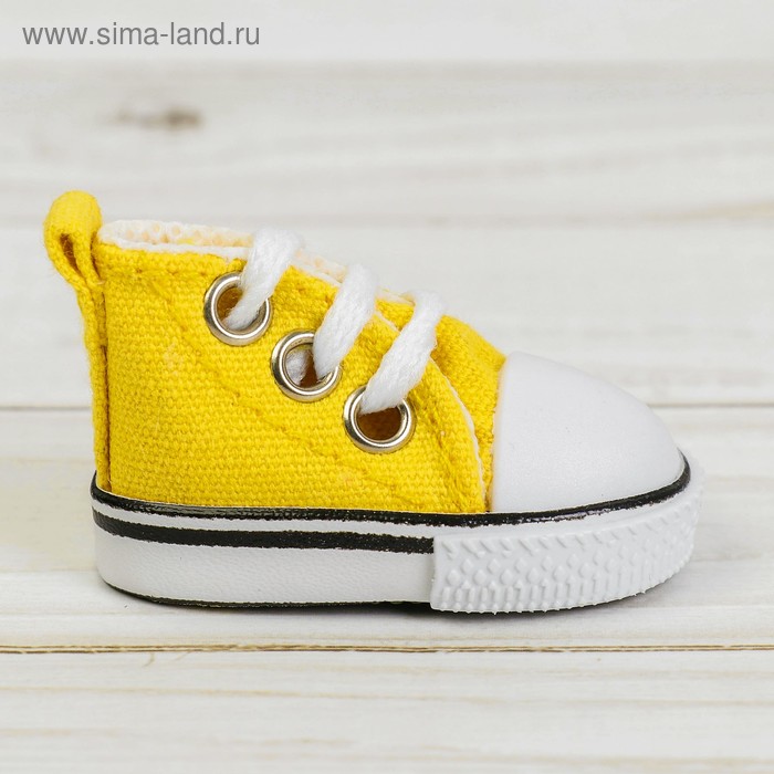 фото Кеды для кукол, длина подошвы 5 см, цвет жёлтый