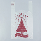 Пакет "Ёлка!" полиэтиленовый, майка, 30 х 55 см, 12 мкм