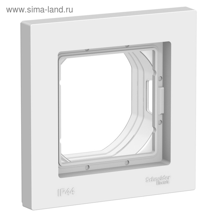 Рамка SE AtlasDesign Aqua, 1 пост, IP44, белая, ATN440101