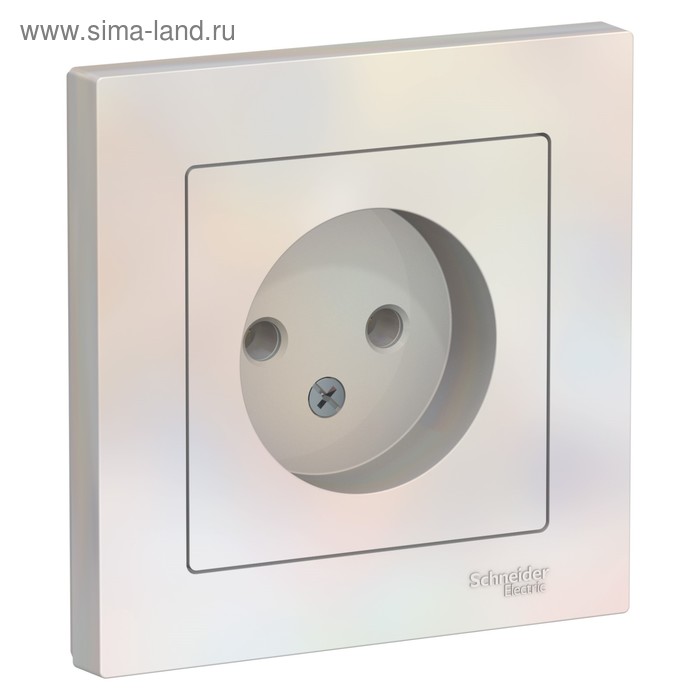 

Розетка SE ATLASDESIGN, 16 А, в сборе, без з/к, цвет жемчуг
