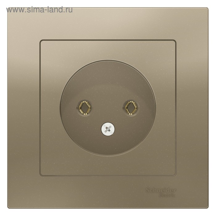 

Розетка SE ATLASDESIGN, 16 А, в сборе, без з/к, цвет шампань