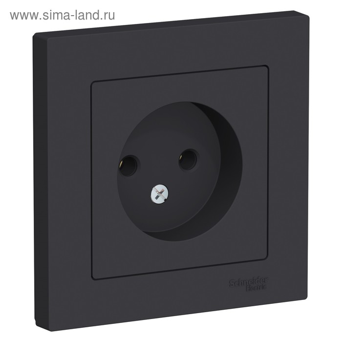 

Розетка SE ATLASDESIGN, 16 А, в сборе,без з/к, цвет карбон
