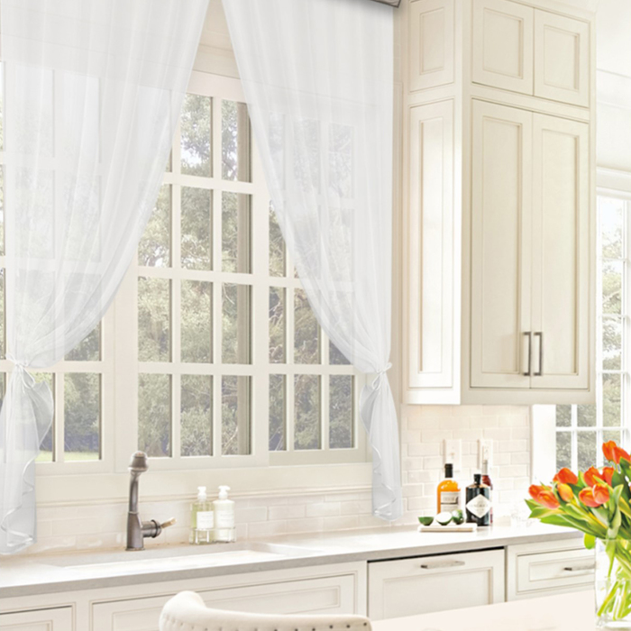Комплект штор для кухни Witerra Дороти 280х180см, белый, пэ100% комплект штор для кухни witerra акварель 280х160см зеленый пэ100%