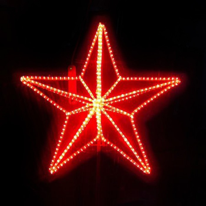Светодиодная фигура «Звезда», 50 × 40 × 20 см, 20 Вт, 220 В светодиодная фигура звезда 89 × 100 × 35 см 50 вт 220 в
